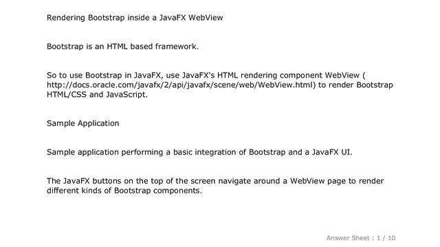 CSS : Bootstrap with JavaFX смотреть онлайн