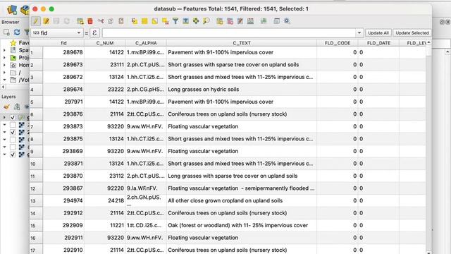 Delete and Adding Table Columns in QGIS 3 смотреть онлайн