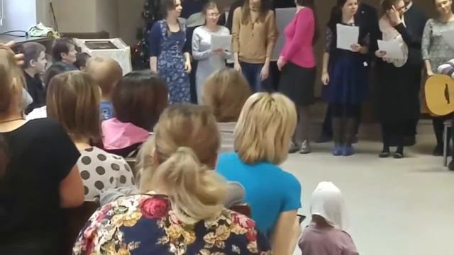 На Рождество поздравление детей ! смотреть онлайн
