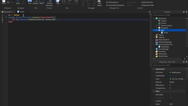 How to make a Part that gives you Cash Roblox Studio смотреть онлайн