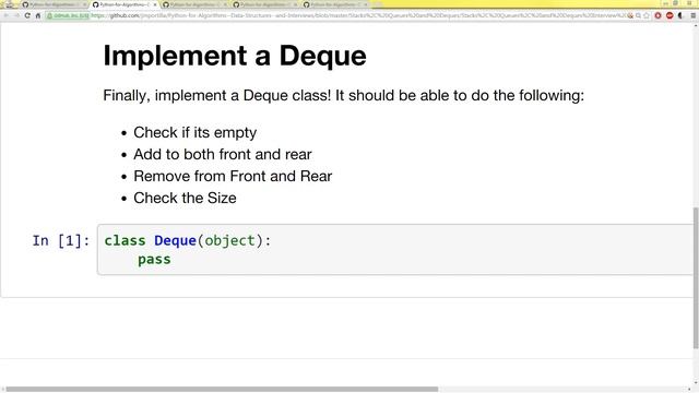 Implement a Deque Interview Problem-37 смотреть онлайн