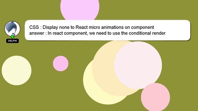 CSS : Display none to React micro animations on component смотреть онлайн