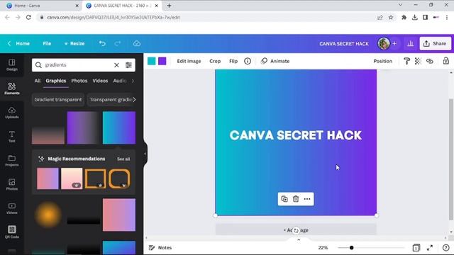 A ? Hack to Create Gradient Text in Canva (Using ANY Font) смотреть онлайн