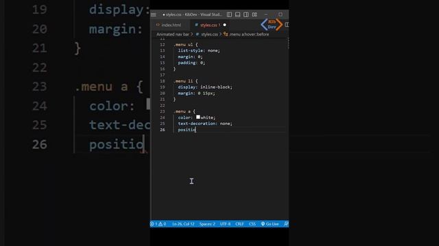 Animated Nav Bar | HTML CSS смотреть онлайн