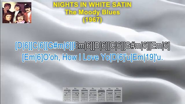 Nights In White Satin - The Moody Blues (Lyrics & Guitar Chords) смотреть онлайн