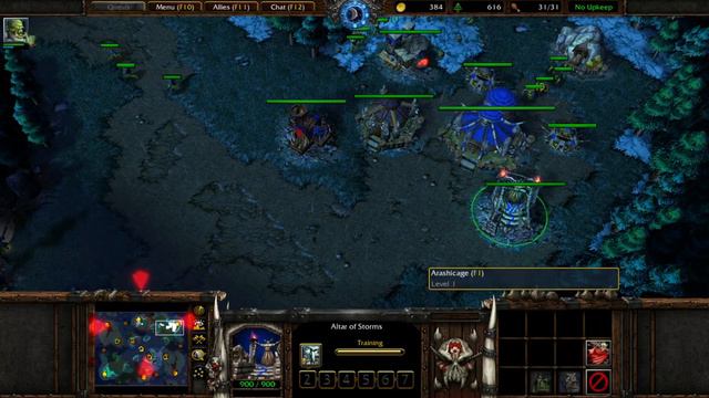 Orc Fast Expansion - Blademaster and Shadow Hunter - 1v1 - WC3 смотреть онлайн