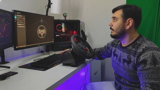 Logitech G29 Gaming საჭე unboxing განხილვა смотреть онлайн