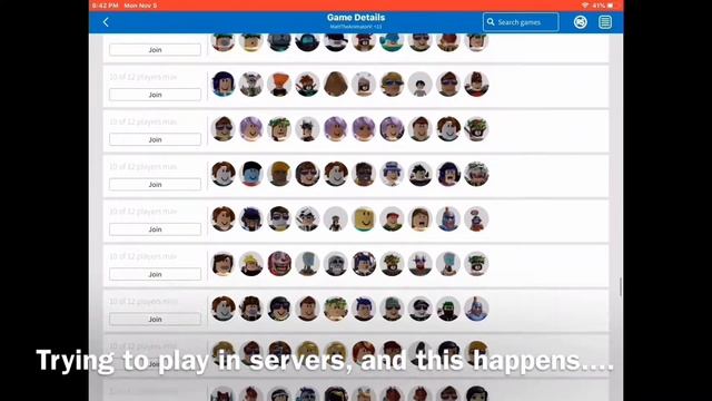"The Restricted Servers" Problem in ROBLOX смотреть онлайн