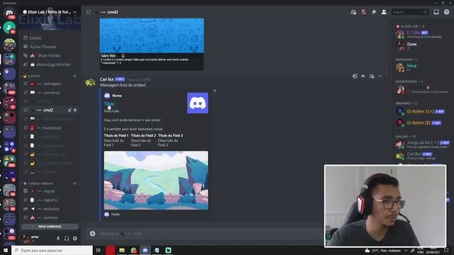 COMO FAZER EMBED COM CARL BOT - GUIA DEFINITIVO!! DISCORD смотреть онлайн