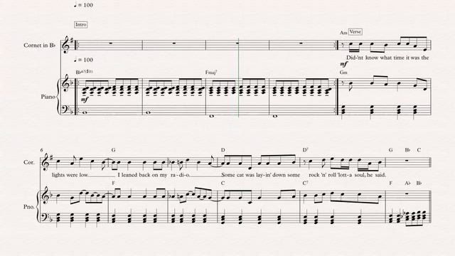 Cornet - Starman - David Bowie - Sheet Music, Chords, & Vocals смотреть онлайн