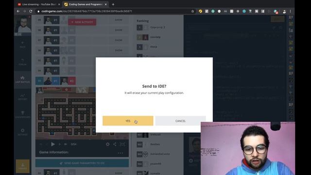 LIVE coding: CodinGame contest - Pac-man Spring Challenge [Part 3] (Road to Silver League) смотреть онлайн