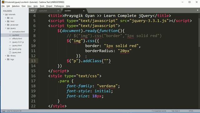 jQuery CSS in Hindi Part5 смотреть онлайн