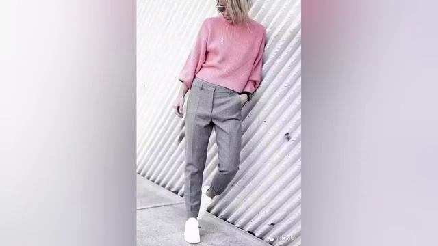Цветовые сочетания в одежде серый+розовый смотреть онлайн