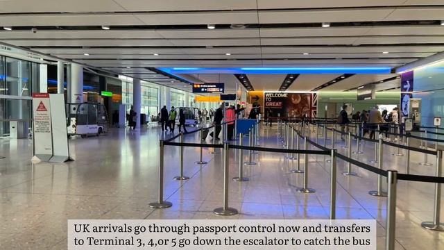 London Heathrow Airport (LHR) Terminal 2 to Terminal 5 transfer during COVID-19 смотреть онлайн
