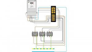 Как подключить электросчётчик через трансформаторы тока.