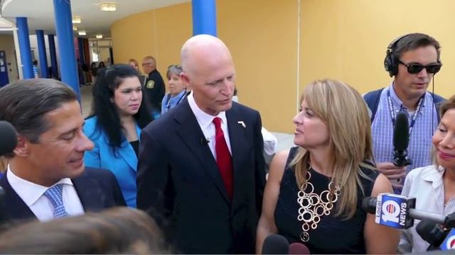 Florida Gov. Rick Scott visits Dr. Carlos J Finlay Elementary School смотреть онлайн
