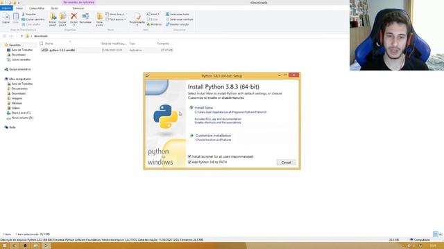Como instalar Python 3 e PIP no Windows 2021 - Python Download смотреть онлайн