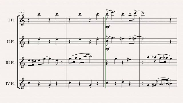 „Beatles Medley“ Flute Quartet arr. Adrian Wagner Sheet Music смотреть онлайн