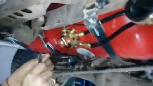 Обзор гбо на шеви ниву. Баллон на улице.