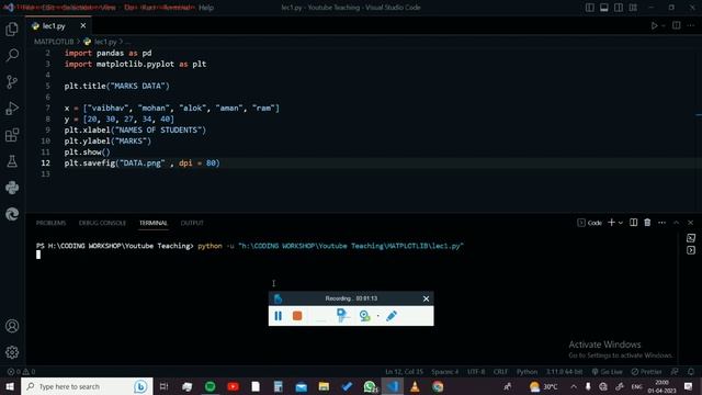 #Python Matplotlib tutorials | Problem 1 | Lecture 2 ? смотреть онлайн