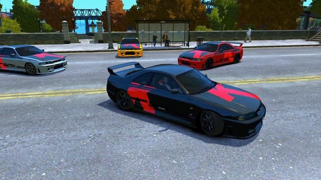 #43 Nissan Skyline BCNR33 JUN VER "New Vehicles - GTA IV" _REVIEW смотреть онлайн