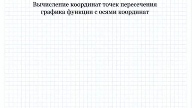 Вычисление координат точек пересечения графиков функций. Справочник #18 смотреть онлайн