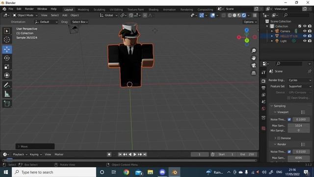 HOW TO MAKE A ROBLOX PROFILE PICTURE | Blender 3.1 смотреть онлайн