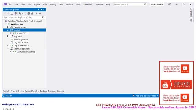 Call a GET ALL Web API From a WPF App | Web Api with ASPNET Core смотреть онлайн