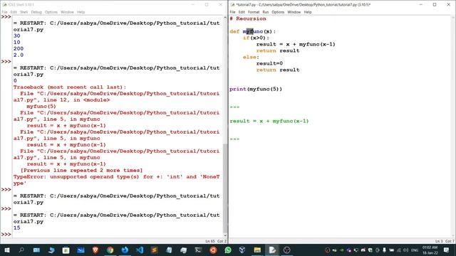 Learn Complete Python - # Day 29 - Recursions In Python смотреть онлайн