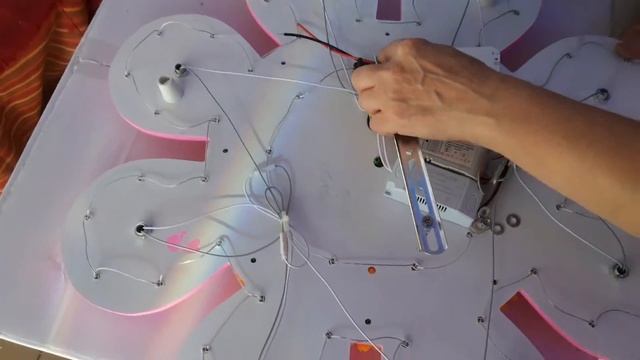 LED люстра в детскую Цветок.Сборка подключение режимы работы смотреть онлайн