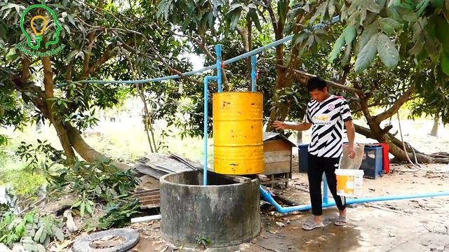 Pump No Electricity - How to install Pump to suck water from Deep Well for Big Farm. смотреть онлайн