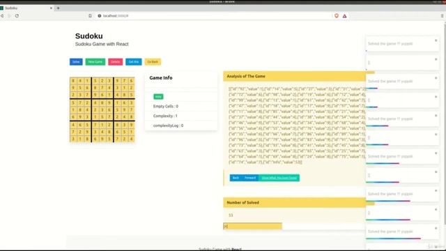 React tutorial - Demo Sudoku creation смотреть онлайн