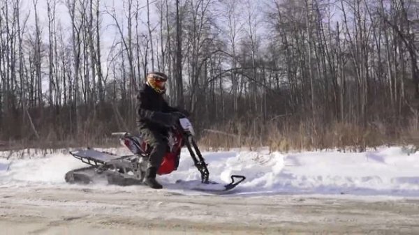 Гусеница на мотоцикл эндуро | Сноубайк обзор