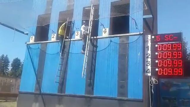 Пожарно-прикладной спорт. Штурмовая лестница КБР смотреть онлайн