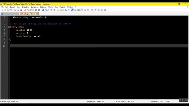 HOW TO CREATE FULL PAGE TABS - THAT COVERS THE ENTIRE BROWSER WINDOW - WITH HTML, CSS AND JAVASCRIP смотреть онлайн