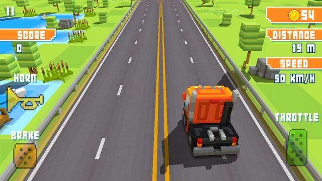 Играю в Blocky Highway! смотреть онлайн