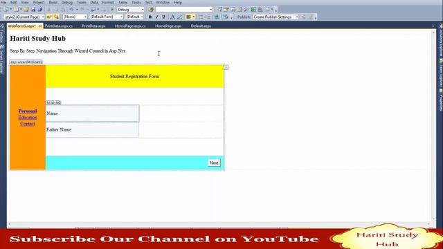 Wizard Control in Asp.Net C# | Hindi | Learn Asp.Net in Hindi смотреть онлайн