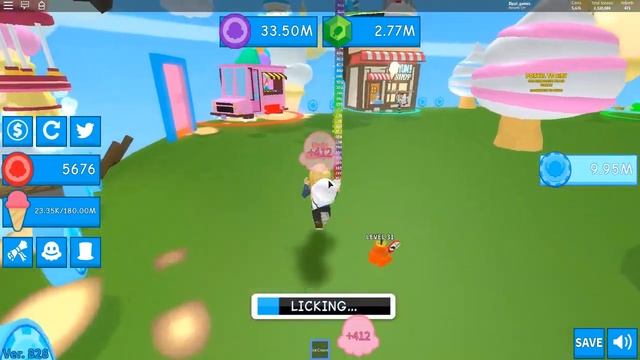 Съела много мороженого в симулятор мороженого роблокс ICE CREAM SIMULATOR Roblox смотреть онлайн