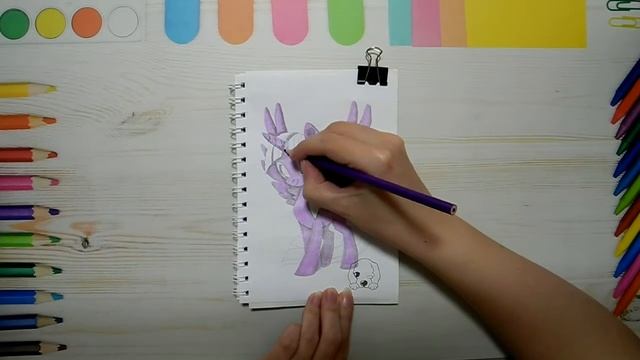SpeedPaint / MLP / Рисую Сумеречную Искорку из Мой Маленький Пони карандашами из Фикс Прайс (10) смотреть онлайн