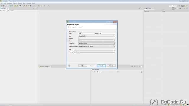 4.1 Создаем новый проект. Создание HTML5 игр с помощь Phaser 3 и JavaScript смотреть онлайн