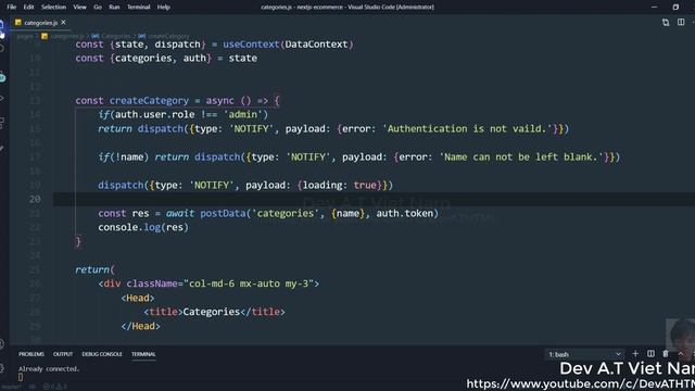 Next.js + MongoDB | Build a E-commerce #16 [ Admin ] Categories Manager смотреть онлайн