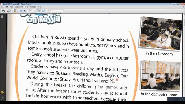 Spotlight 3 стр 76 Primary Schools in Russia смотреть онлайн