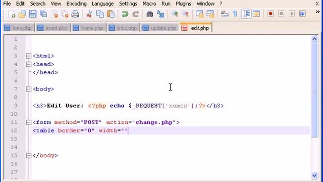 PHP Tutorial 26 Update values from database part 2 360p смотреть онлайн