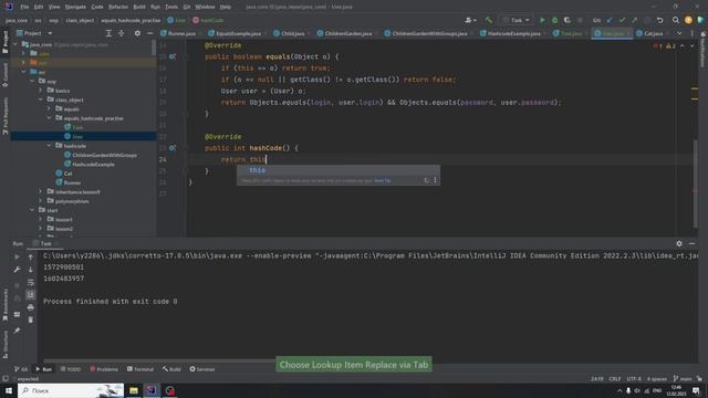 Java с нуля #94 - Equals и hashcode. Практика смотреть онлайн