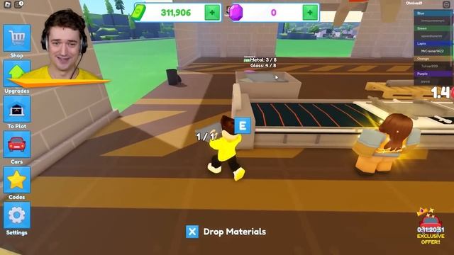 Roblox CAR FACTORY Tycoon! смотреть онлайн