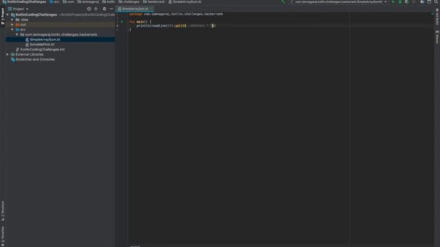 Simple Array Sum - Kotlin (Hackerrank) смотреть онлайн