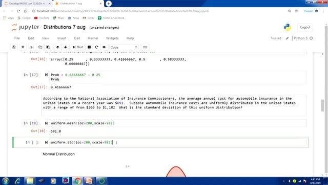 Python Demo for Distributions смотреть онлайн