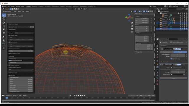 CONFORM OBJECT Add On for Blender! смотреть онлайн