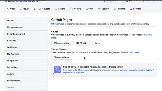 Github - Enable GitHub Pages (2022) смотреть онлайн