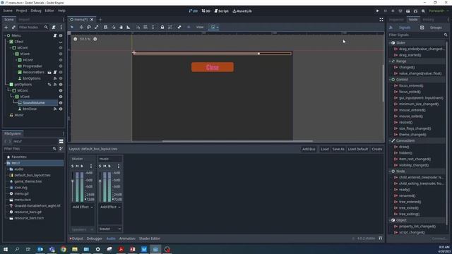 Master Volume Sliders Godot 4 90 Second Tutorial смотреть онлайн